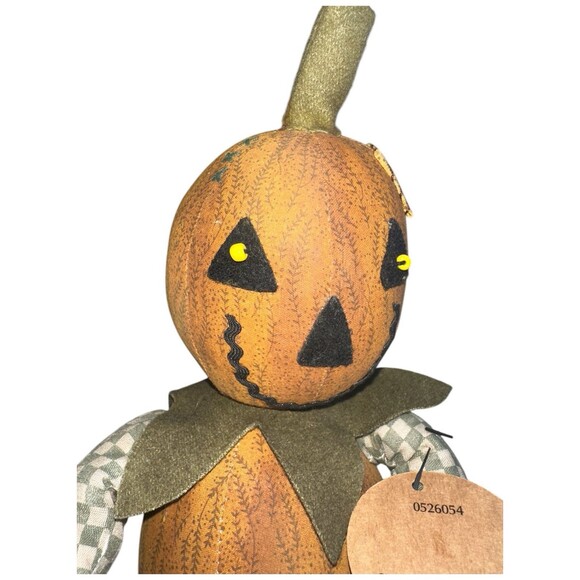 Vintage Primitive Pumpkin Jack o Lantern Doll Lang Jack in the Box 2005 - Picture 13 of 16